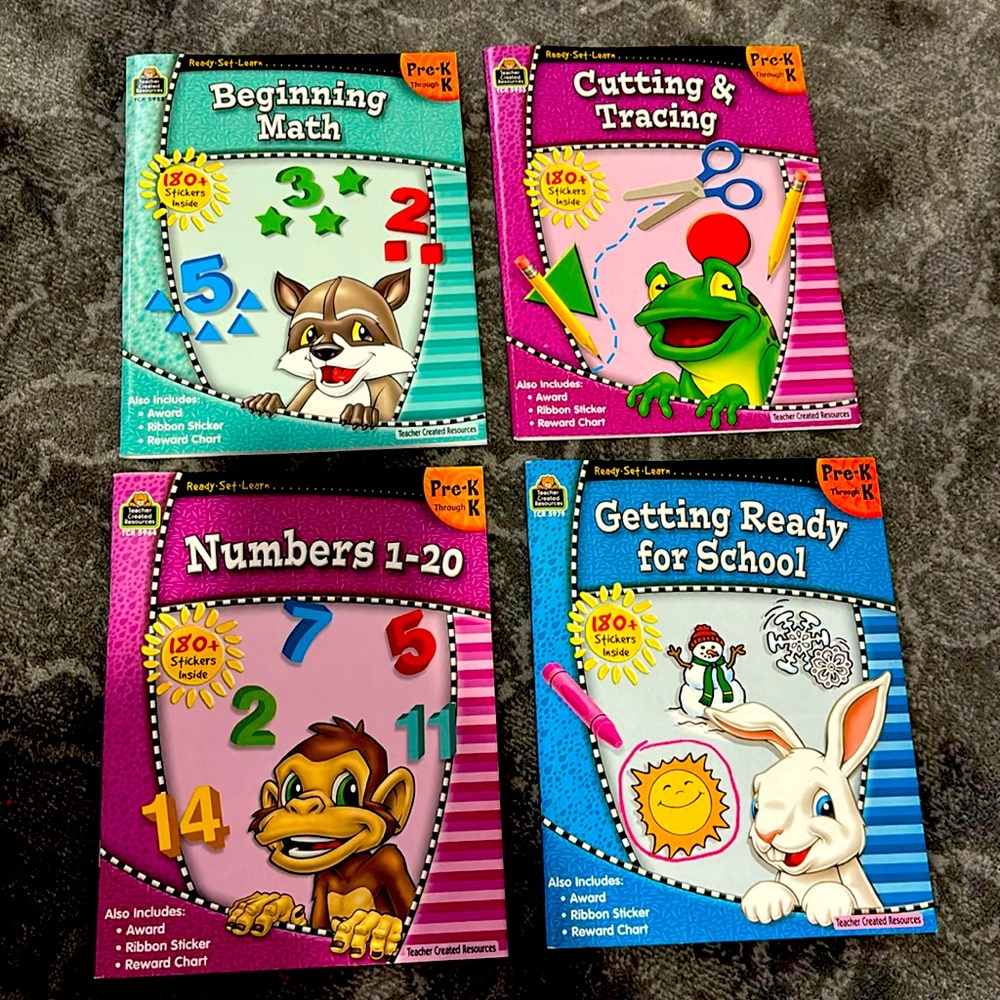 Set of 4 Books by Teacher Created Resources